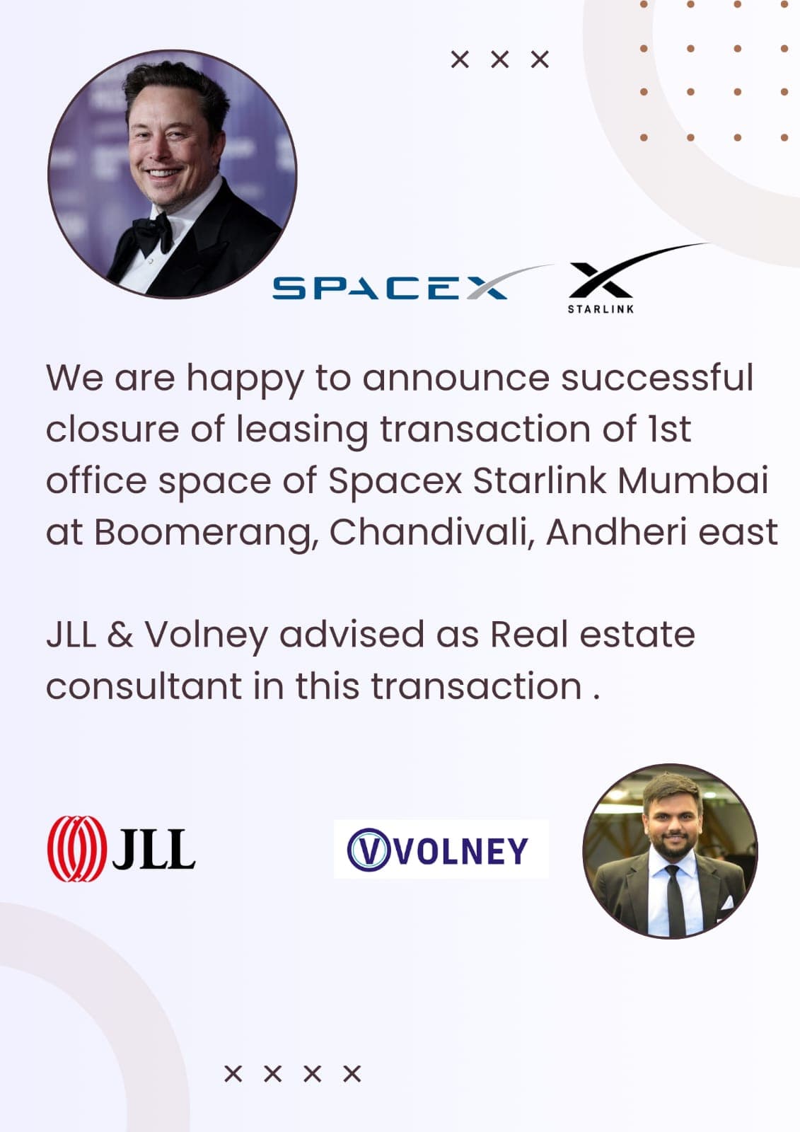 Elon Musk’s Starlink Satellite leases office space in Mumbai’s Chandivali